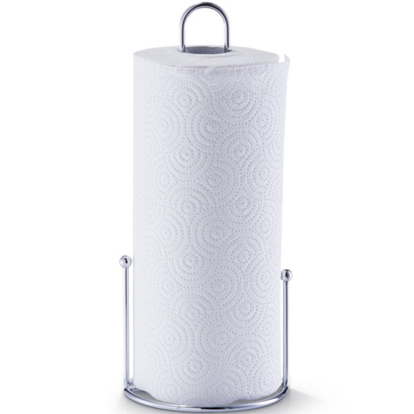 Zeller Keukenrolhouder - Rond - Zilver - Metaal - 13,5 x 30 cm - kwaliteit -