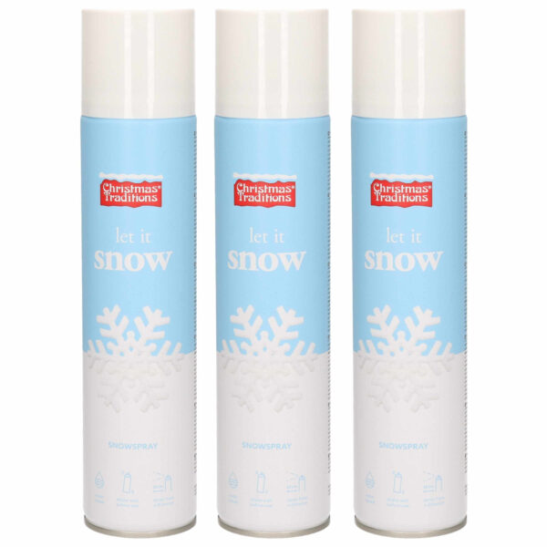 Sneeuwspray - 5x - bus 300 ml - spuitsneeuw - kunstsneeuw - nepsneeuw