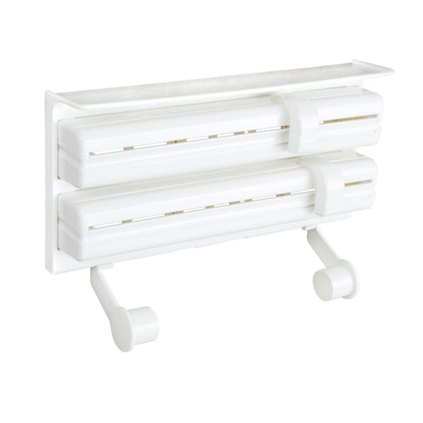 HI Keukenrol houder/folie dispenser wand - plastic - 38 x 22 x 8 cm -