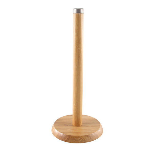 Bamboe houten keukenrolhouder rond 14 x 32 cm