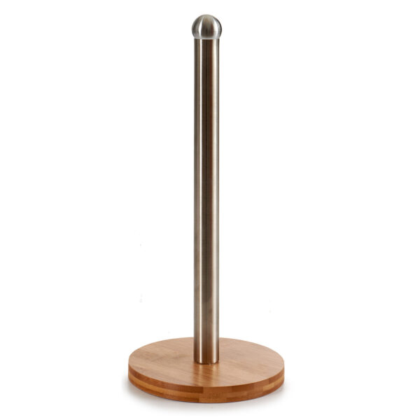 Bamboe houten keukenrolhouder rond 15 x 33 cm