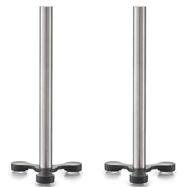Excellent Houseware Keukenrolhouder - 2x - met zuignappen - rvs - H31 cm