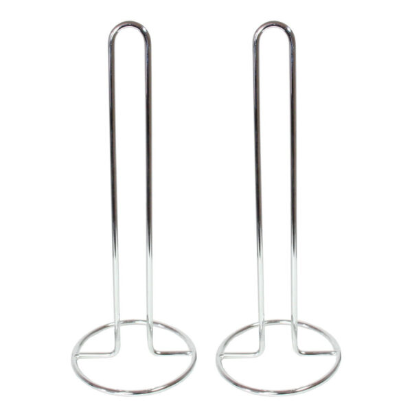 Keukenrolhouder chrome - 2x - 33 x 13 cm - Keukenpapier - keukenrol