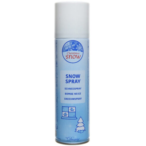 Decoris Sneeuwspray - wit - 150 ml - spuitsneeuw - kunstsneeuw