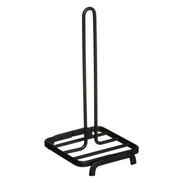 5Five Keukenrolhouder - zwart - aluminium - 16,5 x 15 x 32 cm - keukenpapier houder